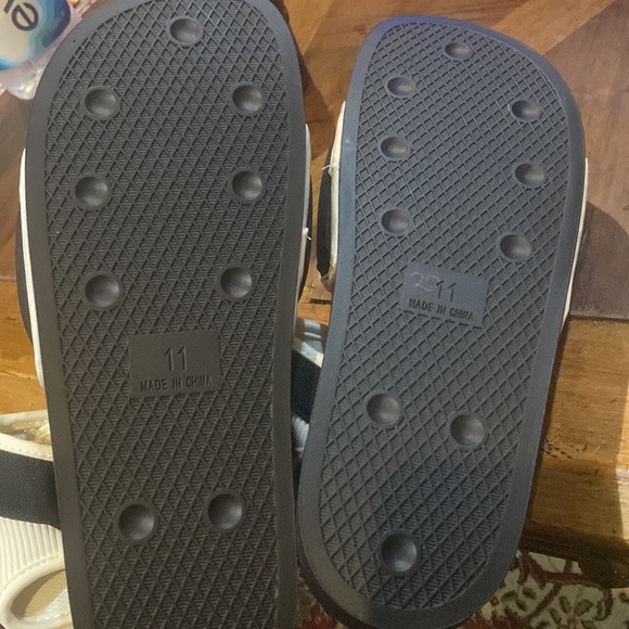 ADIDAS X HUMANRACE BY PHARRELL WILLIAMS Black Adilette 2.0 Sandals - Picture 6 of 9